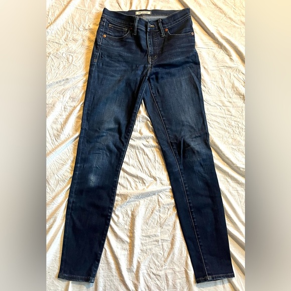 Madewell Denim - Madewell Women's Dark Blue 9 inch High Rise Skinny Jeans Waist 25